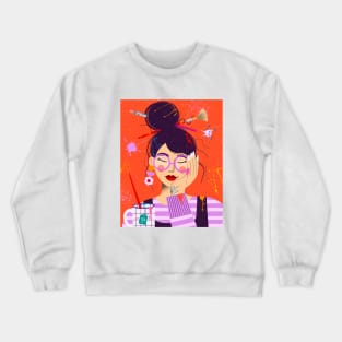 Arty Lady Crewneck Sweatshirt